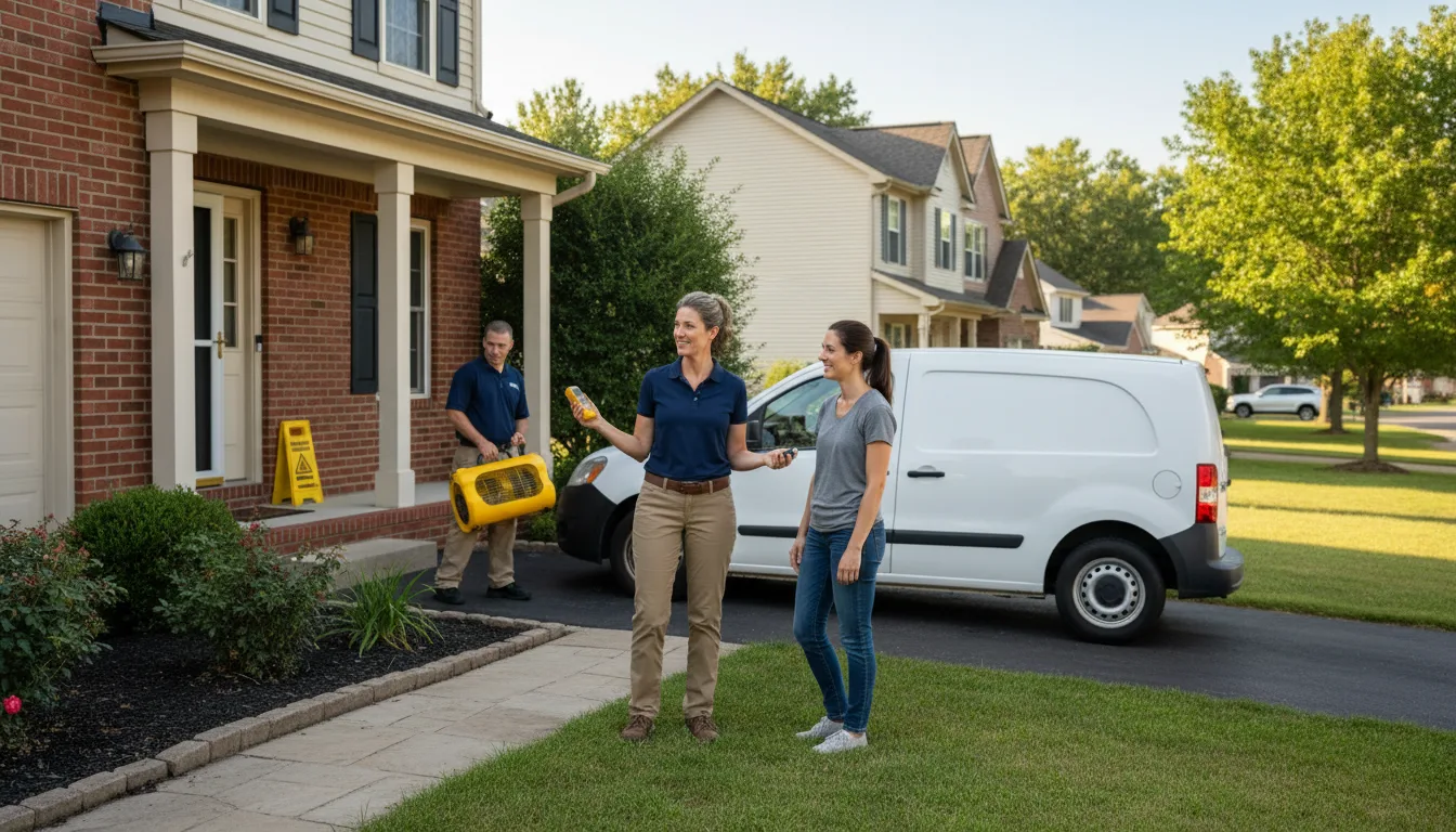 Residential water damage restoration in De Beque, CO